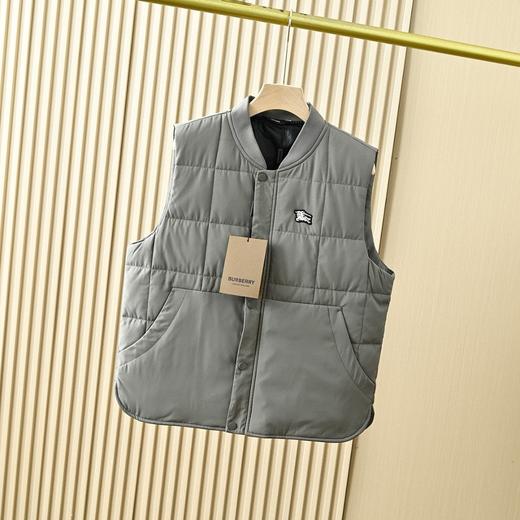 芭宝莉2025秋冬季男士防水纯色棒球领休闲保暖羽绒背心马甲外套 商品图4