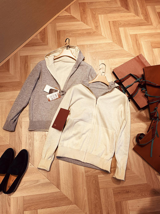 羊毛双面穿针织外套 商品图4