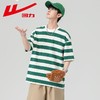 回力条纹t恤男短袖新款潮流男士宽松半袖美式圆领短袖男夏季 商品缩略图1