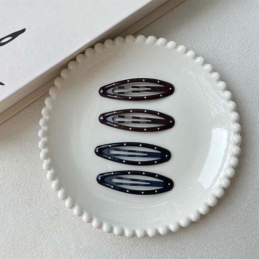 滴油波点椭圆BB基础组合夹（4个）-纪念日百货门店同款167395251 商品图4