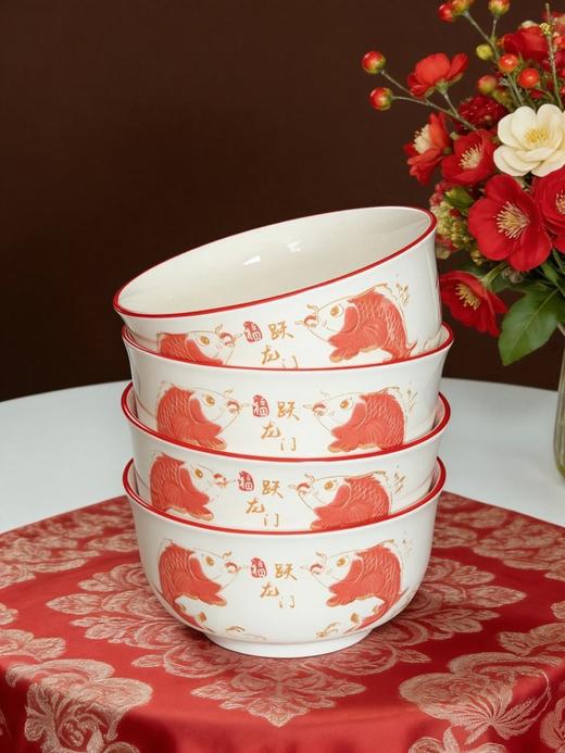 🌸【手慢无！这跃龙门锦鲤碗盘我直接按头安利🔥】 谁懂啊！💥刚拆箱就被全家夸爆的“跃龙门”碗盘，🥰今天给你们搞到福利团了❗  商品图6