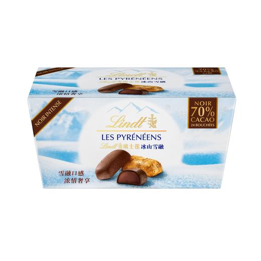 【超市】瑞士莲 冰山雪融70%可可夹心黑巧克力 172克/盒 商品图0