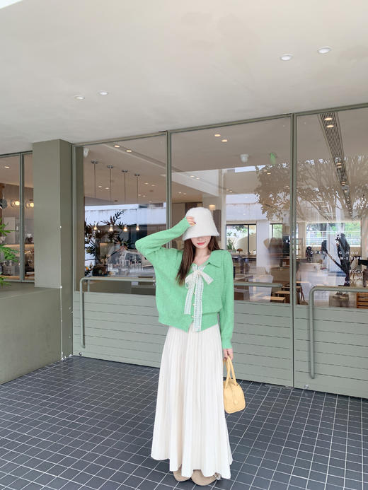 <曾小咸推荐>现货秒杀 ！微信超特价！蕾丝蝴蝶结针织开衫 日常189.99 立减110 秒杀79.99！！ 商品图8