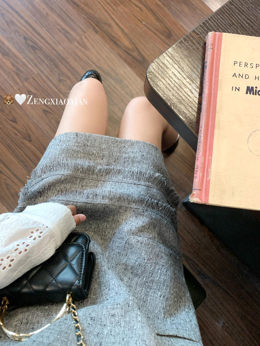 <曾小咸推荐>现货秒杀 ！微信超特价！法式小香风灰色背心裙 日常219.99 立减120 秒杀99.99！！ 商品图12