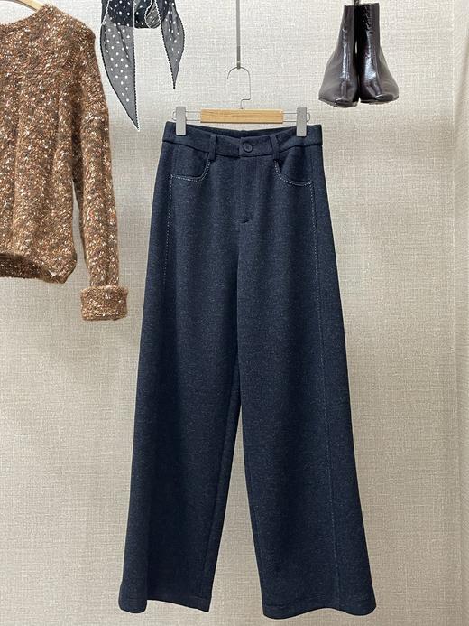 羊毛直筒裤 商品图0