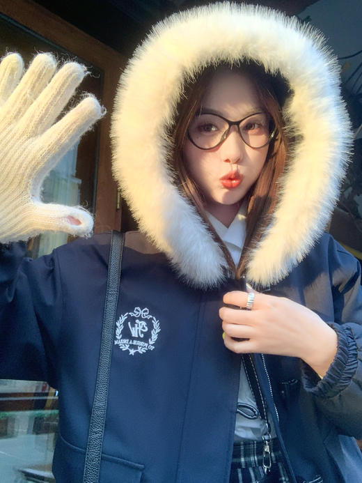 <曾小咸推荐>现货秒杀 ！微信超特价！韩系毛领连帽棉服 日常329.99 立减160 秒杀169.99！！ 商品图11