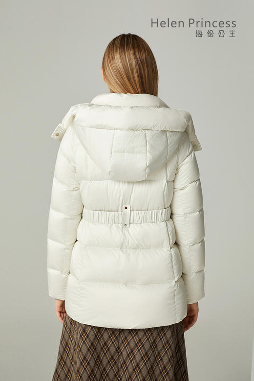气质收腰连帽羽绒服 商品图4
