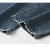 D122107冬季新款加绒腰口抽绳设计宽松时尚休闲牛仔裤 商品缩略图6