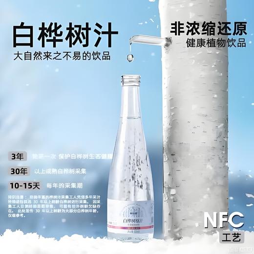泉阳泉长白山320ml*6瓶开盖即饮0脂肪植物饮料天然白桦树汁100%原液 商品图2
