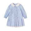 笛莎Deesha 童装女童连衣裙2026春新款甜美娃娃领式条纹长袖连衣裙 商品缩略图4