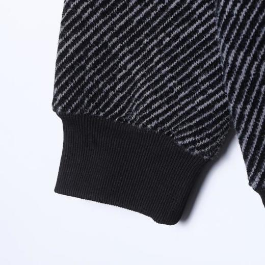 WY1553SDSA男士秋冬新款痞帅男装撞色斜纹半拉链立领连帽卫衣宽松百搭 商品图4