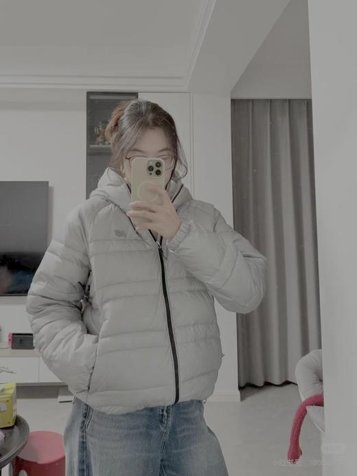 D122146金冬天郑秀晶同款男女同款轻薄款连帽羽绒服 商品图7