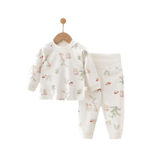 新生婴儿内衣套装四季A类纯棉长袖睡衣高腰无骨秋衣秋裤分体衣服 商品图4
