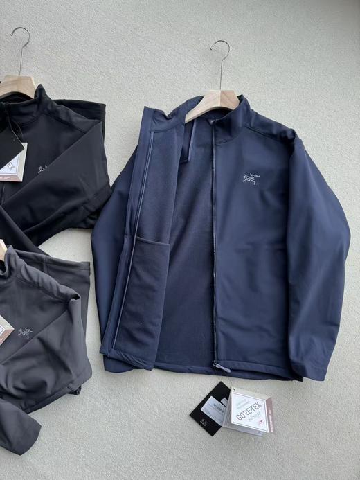 袅家SOLANO JACKET刺绣logo户外运动立领防风刺绣加绒软壳外套 商品图4