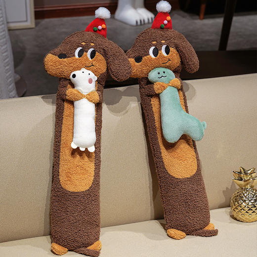 自然醒抱娃腊肠狗注水长条热水袋QYL 商品图9