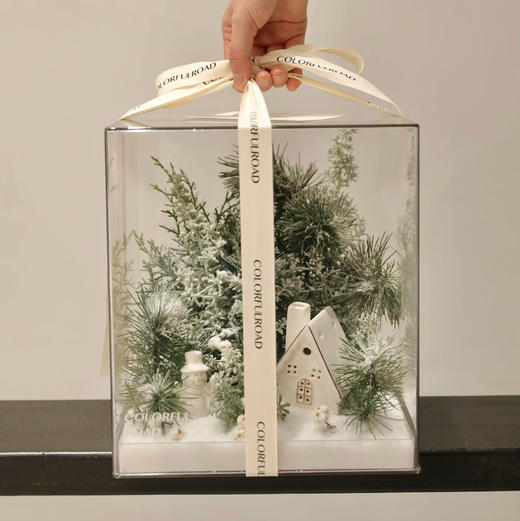 《星河落雪》冬日雪景长25×宽25×高28亚克力礼盒 商品图6