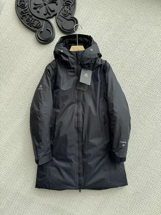 D122115女士600蓬鹅绒中长款硬壳羽绒服外套 商品图3