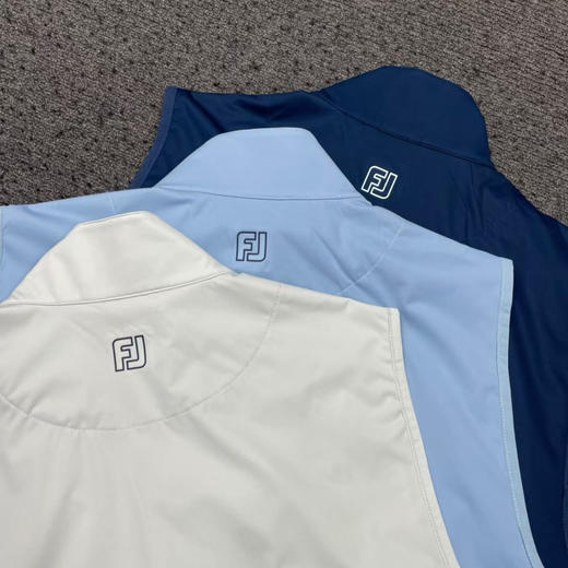 原单正品FJ男士高尔夫马甲 春秋款马甲，防泼水  防紫外线，三个色。
深蓝S-XL，天蓝S-XL，杏色S-XL 商品图8