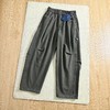 D122165秋冬新款可松紧腰围加绒工装弯刀裤 商品缩略图2