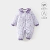 婴儿夹棉连体衣加厚宝宝秋冬季a类加棉爬爬服哈衣外出新生儿棉服 商品缩略图0