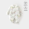 婴儿夹棉休闲连体衣宝宝秋冬季a类加棉爬爬服哈衣外出新生儿棉服 商品缩略图0