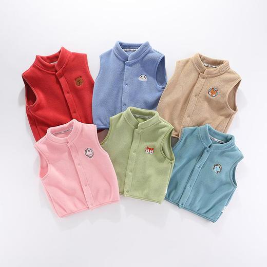 男女童夹棉马甲儿童坎肩女童上衣宝宝衣服针织毛衣背心 商品图1