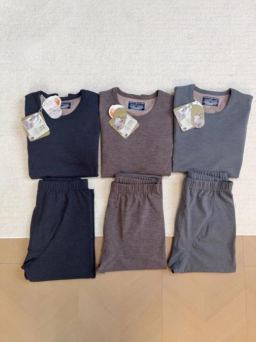 D122104秋冬必入男士羊绒蚕丝保暖内衣套装 商品图11