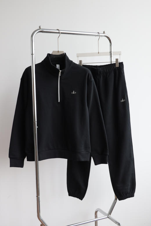 AL0 半拉链加绒套装 立领卫衣 卫裤 WY010 WK851 商品图5
