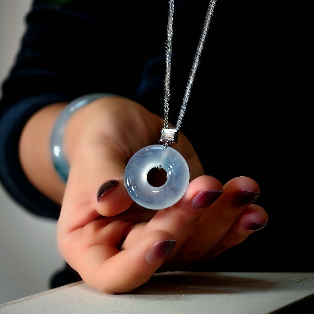 18k 翡翠甜甜圈平安扣（年货节特价）