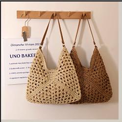 58D260镂空休闲草编包 商品图0