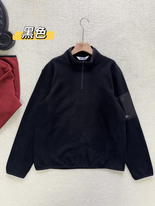 D122127男款POLARTEC抓绒半高拉链长袖宽松套头衫打底衫 商品图1