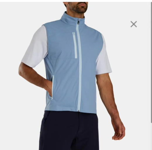 原单正品FJ男士高尔夫马甲 春秋款马甲，防泼水  防紫外线，三个色。
深蓝S-XL，天蓝S-XL，杏色S-XL 商品图12