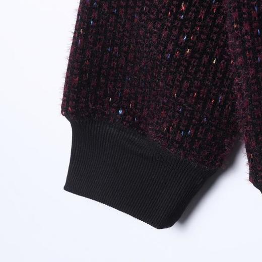 WY1516SDSA男士秋冬新款痞帅男装潮牌竖纹彩色刺绣半拉链连帽卫衣百搭 商品图4