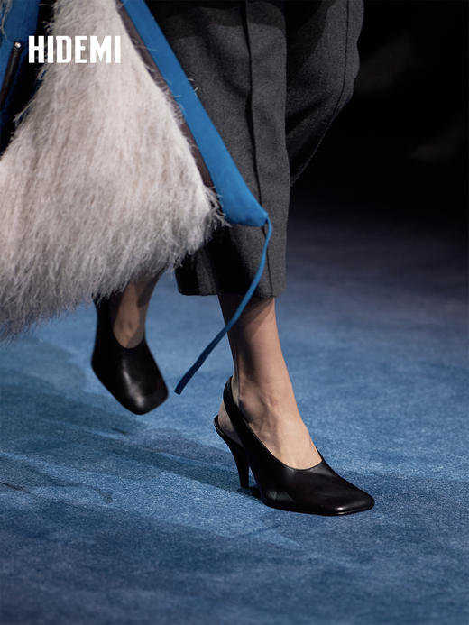 HIDEMI 进口羊毛显瘦喇叭百搭秋新款休闲裤直筒设计感6.5分裤子女 商品图3