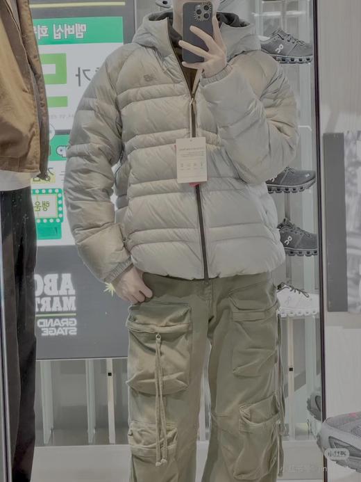 D122146金冬天郑秀晶同款男女同款轻薄款连帽羽绒服 商品图9