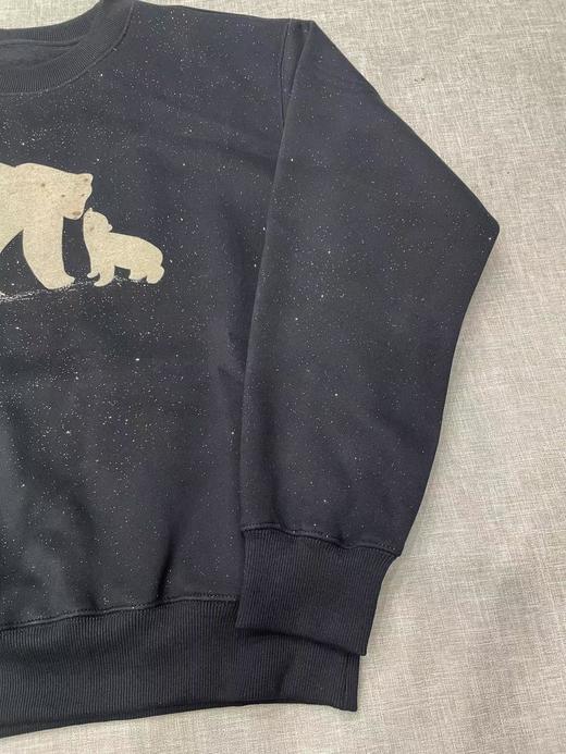 D122116卫衣2025冬新品双面磨毛闪粉棉质圆领卫衣MBE4SWS002 商品图11