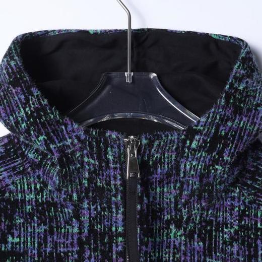 WY1521SDSA秋冬新款痞帅男装时尚绒毛撞色半拉链立领连帽卫衣百搭宽松潮 商品图2