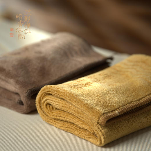 暗香疏影/雅柔吸水茶巾/绵茶巾布吸水高档茶垫茶台吸水毛巾茶具养护茶巾 商品图4