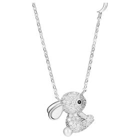 卡蒂罗KADER 闪耀小兔子项链  轻奢甜美明媚百搭高级感治愈系可爱设计小众设计锁骨链 925银锆石 项链 女款 银白色