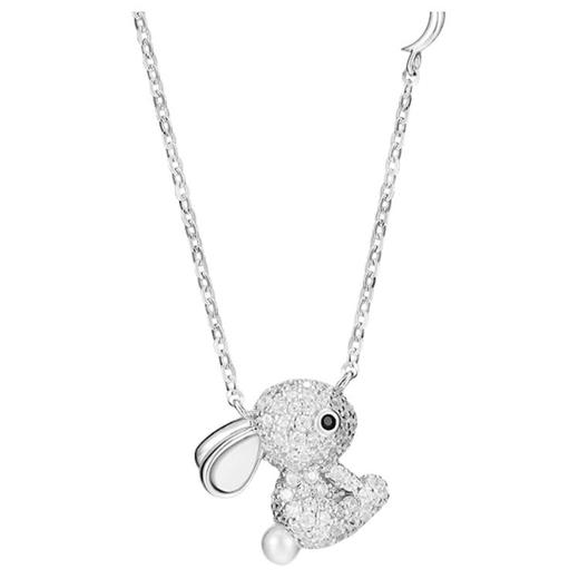 卡蒂罗KADER 闪耀小兔子项链  轻奢甜美明媚百搭高级感治愈系可爱设计小众设计锁骨链 925银锆石 项链 女款 银白色 商品图0