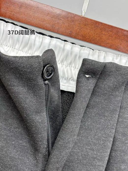 D122139超好穿的毛呢加绒阔腿裤！2025冬款内加绒毛呢裤 商品图4