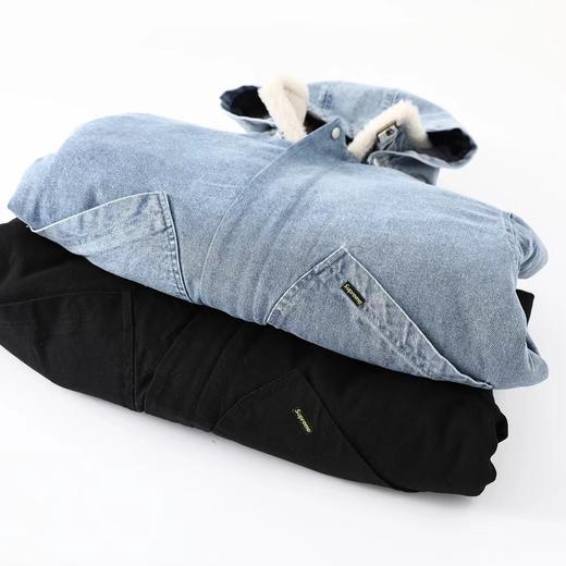 D122153牛仔羊羔毛夹克外套男女同款牛仔棉服 商品图1