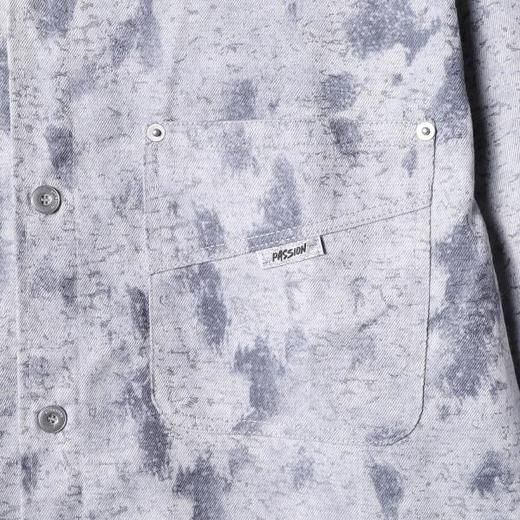 6013SDSA男士秋冬新款痞帅男装潮牌扎染翻领休闲衬衫百搭简约开衫衬衣 商品图3