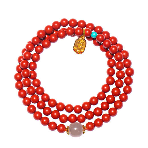 丁摩 【新年纳福】南红手串女东海水晶玛瑙翡翠玉石项链小米珠绿松蜜蜡手链5ZF-2342 商品图4