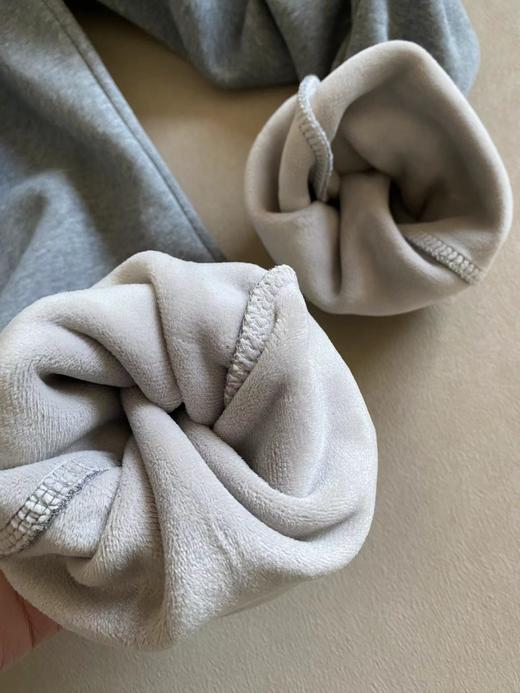 D122145秋冬新品运动廓形磨毛绒柔软舒适加绒卫裤 商品图14