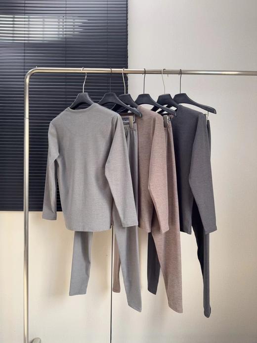 D122104秋冬必入男士羊绒蚕丝保暖内衣套装 商品图1