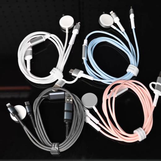 USB+Type-c二拖三合一Apple watch磁吸手表无线充电器数据线多功能组合充电线 商品图2