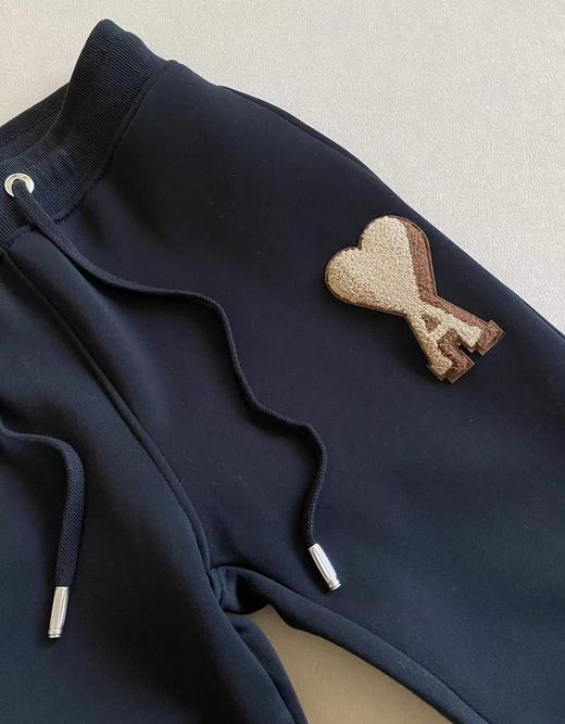 D122145秋冬新品运动廓形磨毛绒柔软舒适加绒卫裤 商品图7