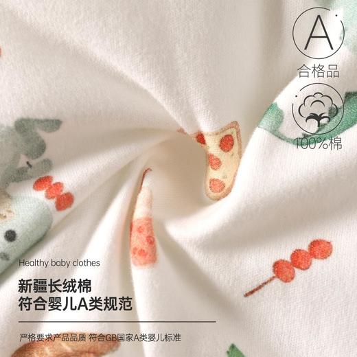 婴儿夹棉连体衣秋冬季女宝宝加棉爬爬服新生儿衣服a类薄棉哈衣 商品图2