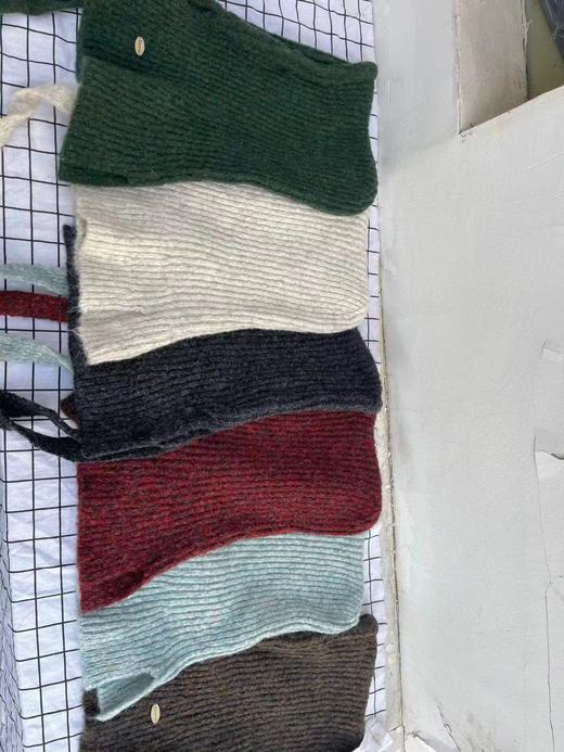 D122112韩系ins针织帽子围脖一体女冬季新款百搭保暖显脸小巴拉克拉法帽 商品图3